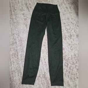 ZYIA Dark Green Polka Dot Leggings